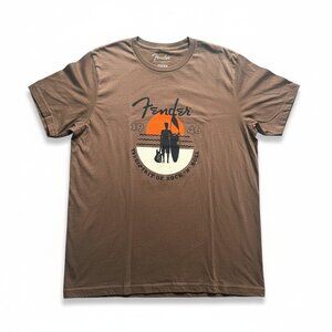 Fender 2XL T-Shirt Unisex/Men’s Brown Graphic Tee NWT – Super Soft